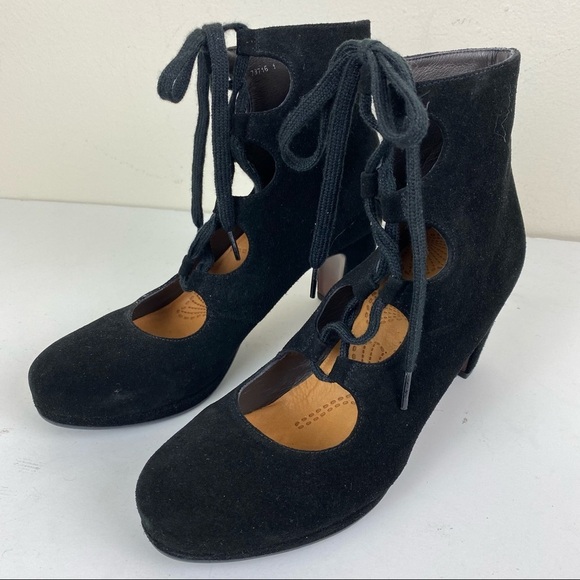 Chie Mihara Anthropologie Jamara Suede Booties